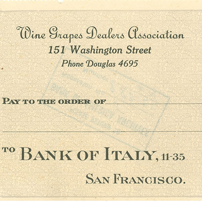 Bank of Italy Check