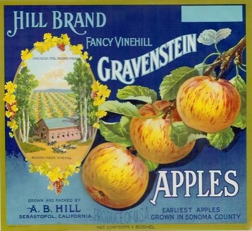 Apple Crate Label